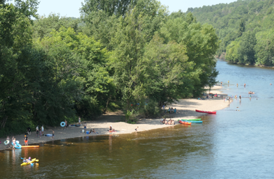 activités nautiques sur la Dordogne