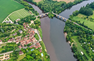confluence de la Dordogne et de la Vézère